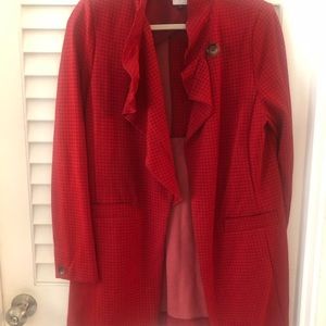 cabi Jacket!  Looks great with jumpsuits, trousers and jeans.